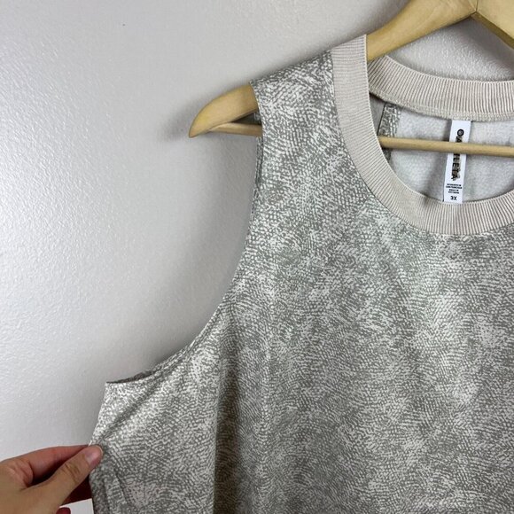 Athleta Zephyr Tank Top Size 3X Python Snake Print Beige Athletic Athleisure - Picture 5 of 10